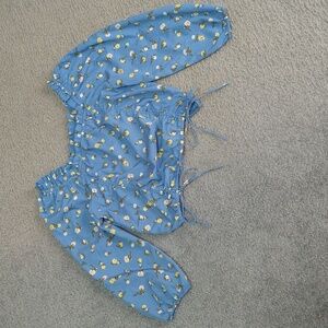 Speed Limit MPH Girls Flowered Top